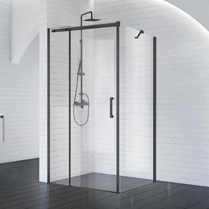 купить Душевой уголок BelBagno ACQUA-AH-1-120/90-C-NERO 