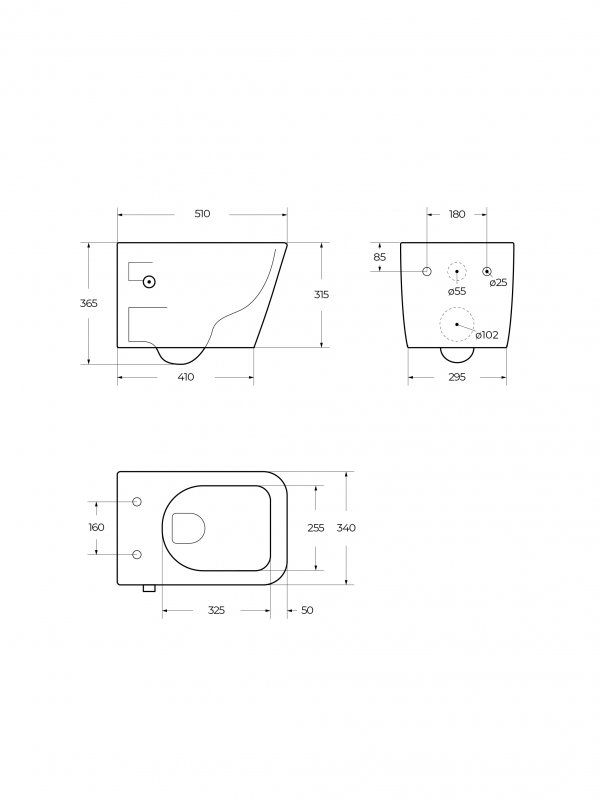 Унитаз подвесной безободковый с сиденьем и функцией биде TORNADO BelBagno KRAFT-TOR BB7106CH-TOR-BS/SC