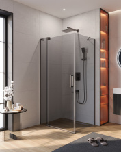 купить Душевой уголок CEZARES SLIDER-AH-1-80-100/110-GRIGIO-GM 
