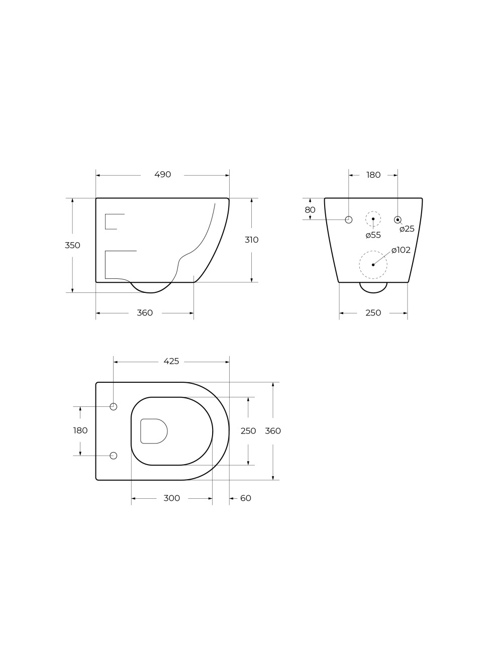 Унитаз подвесной BelBagno COMPATTO BB003CH-TOR/SC безободковый с сиденьем и смывом TORNADO 