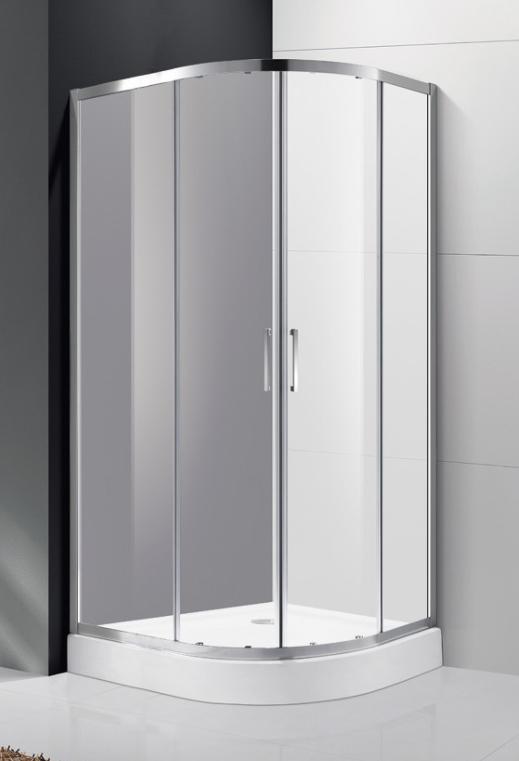 купить Душевой уголок Cezares MOLVENO-R-2-90-P-Cr, 90х90х195, профиль хром, стекло Punto матовое 