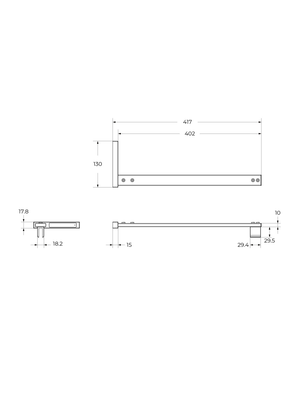 Душевая перегородка BelBagno UNO-L-1-TB-60-C-Cr профиль хром, стекло прозрачное