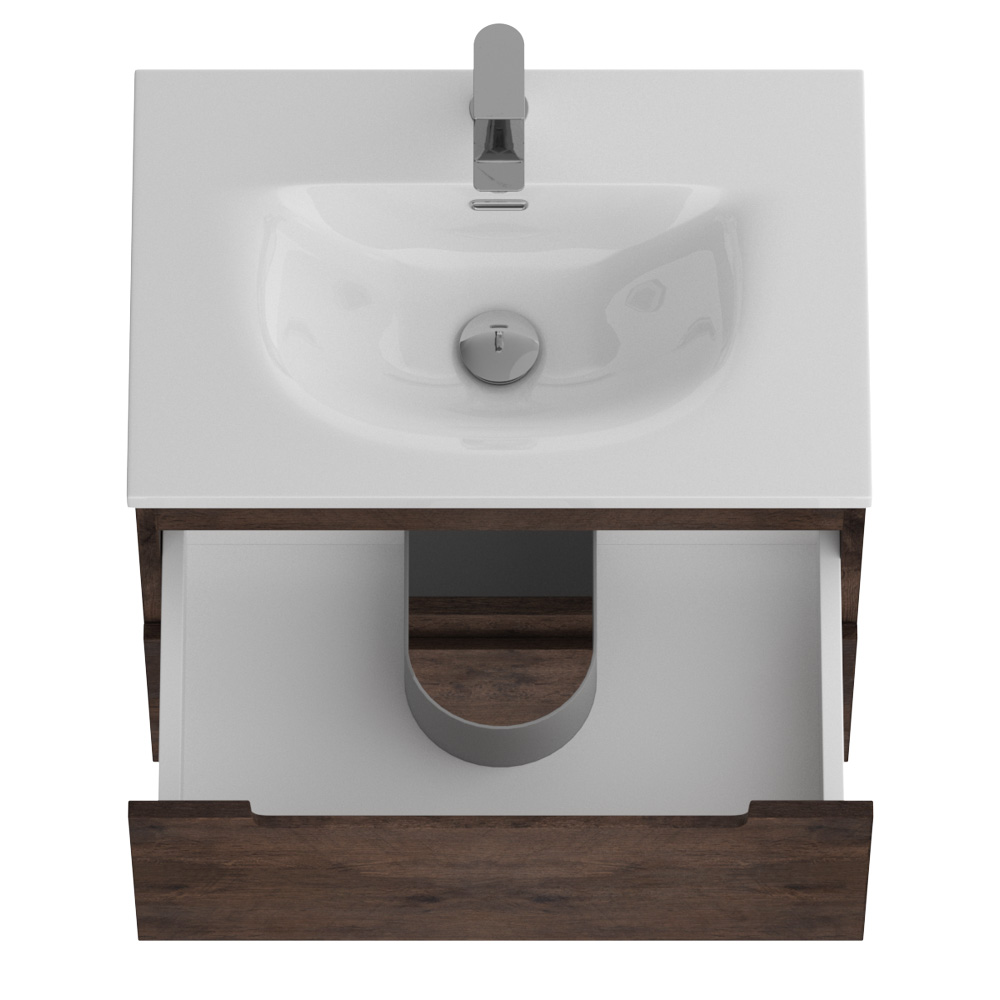 Тумба подвесная с раковиной BelBagno ETNA39-700/390-2C-SO-RW-P+BB-8099-3-70