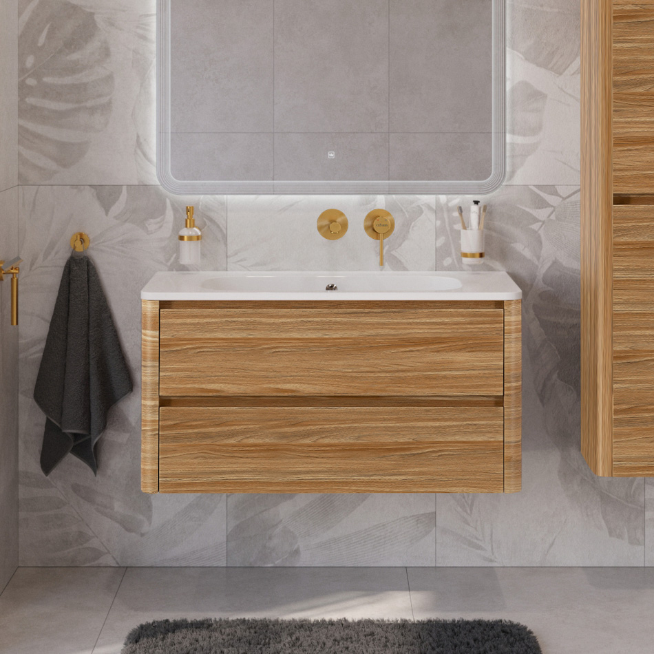 Мебель для ванной Cezares RELAX 100 Дуб карамельный RELAX-1000-2C-SO-RC-P