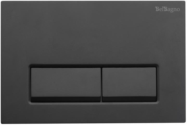 купить Кнопка смыва BelBagno BB-15R-NERO.M цвет чёрный матовый 