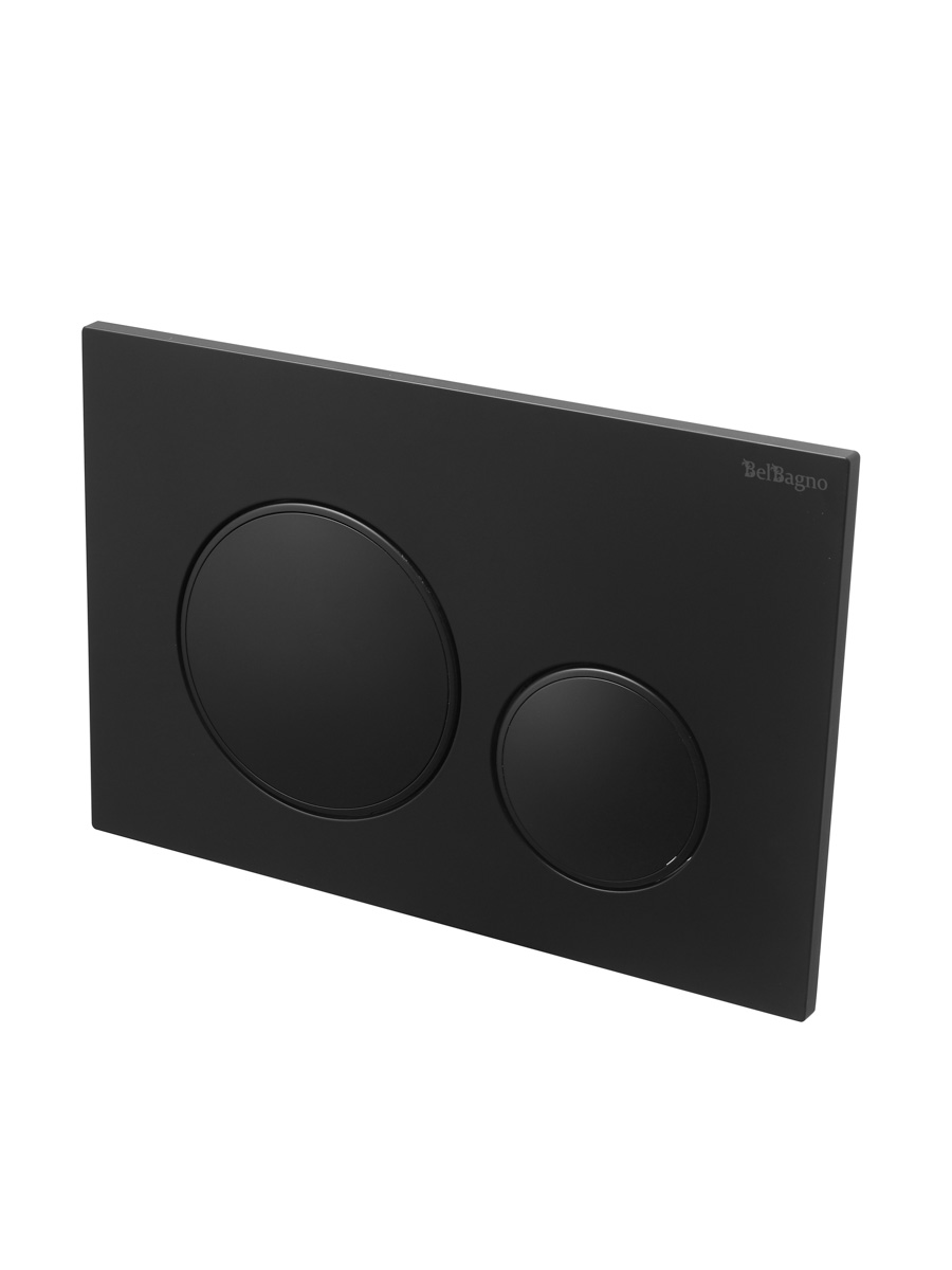 Кнопка смыва BelBagno BB-17C-NERO.M цвет чёрный матовый